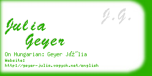 julia geyer business card